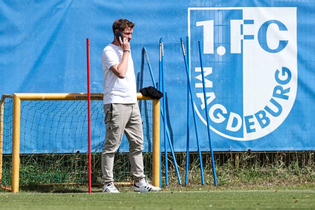 Sportdirektor Peer Jaekel (1. FC Magdeburg) - 2. Fußball Bundesliga Saison 2026-2027 1. FC Magdeburg Training an der Avnet Arena in Magdeburg - Fußball,Mann,Männer,Deutschland,11.08.2026