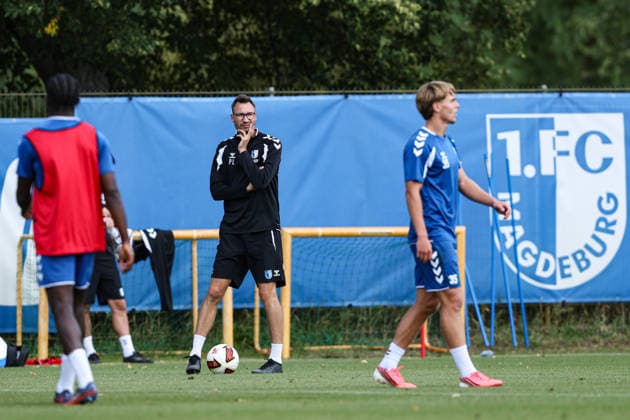 Trainer Pascal Ibold (1. FC Magdeburg) - 2. Fußball Bundesliga Saison 2026-2027 1. FC Magdeburg Training an der Avnet Arena in Magdeburg - Fußball,Mann,Männer,Deutschland,11.08.2026