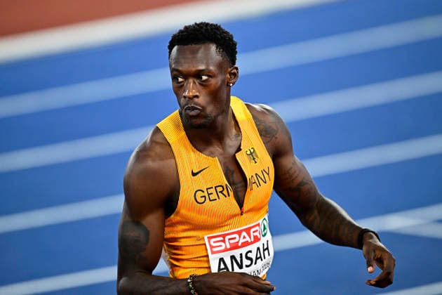 Owen ANSAH (Germany, Hamburger SV, 100m Men) GBR, European Athletics Championships Birminghm, 11.08.2026, Jan Papenfuss GBR, European Athletics Championships Birminghm, 11.08.2026, Birmingham