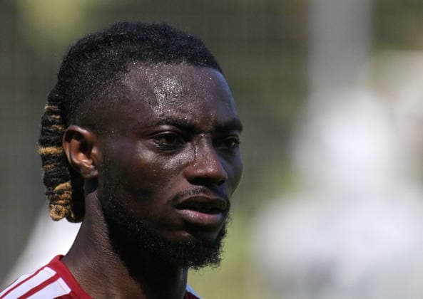 11.08.2026, xophax, Fussball 1.Bundesliga, 1.FC Koeln Training am Geissbockheim des 1.FC Köln. Platz 1. Gideon Mensah ( 1.FC Köln ) Köln