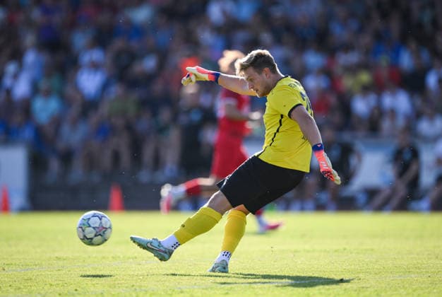 Fussball WFV Pokal 2026 2027 3. Runde 11.08.2026 FC Rottenburg - SV Stuttgarter Kickers Torwart Julian Haefner (FC Rottenburg)