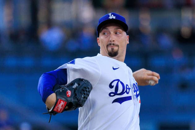 August 11, 2026, Los Angeles, California, USA: Starting pitcher, Blake Snell 7 of the Los Angeles Dodgers during a regular season MLB, Baseball Herren, USA game against the Kansas City Royals on Tuesday August 11, 2026 at Dodger Stadium in Los Angeles, California. JAVIER ROJAS PI Dodgers Vs. Royals  - ZUMAp124 20260811_zaa_p124_025 Copyright: xJavierxRojasx
