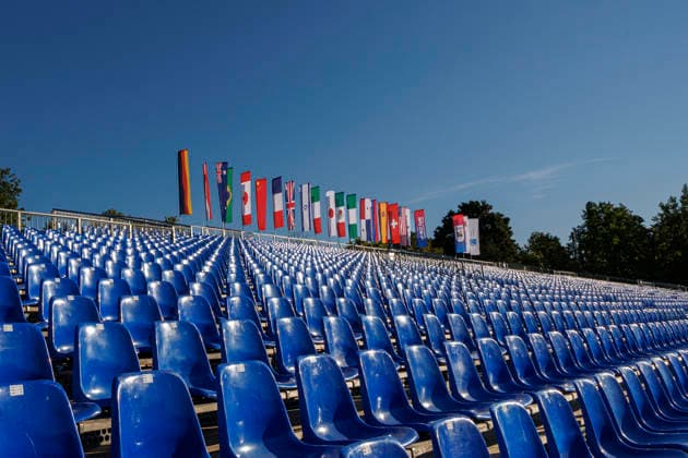 Media-Day at IFAF Flag Football Championships Düsseldorf 2026, 12.08.2026 Duesseldorf, Germany - Aug. 12, 2026: Impressions from the media day of the IFAF Flag Football World Championships at the Bezirkssportanlage Duesseldorf Garath Copyright: xBEAUTIFULxSPORTS B.Hoffmannx