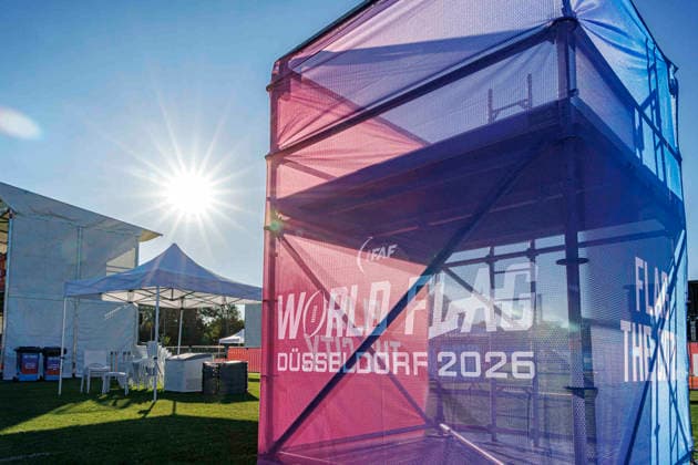 Media-Day at IFAF Flag Football Championships Düsseldorf 2026, 12.08.2026 Duesseldorf, Germany - Aug. 12, 2026: Impressions from the media day of the IFAF Flag Football World Championships at the Bezirkssportanlage Duesseldorf Garath Copyright: xBEAUTIFULxSPORTS B.Hoffmannx