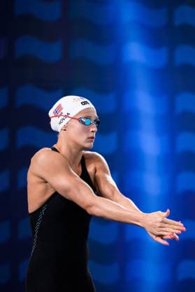 260812 Bea Hovda of Norway in women™s 200 meters freestyle swimming heats during day 13 of the 2026 European Aquatics Championships on August 12, 2026 in Saint-Denis. Photo: Joel Marklund BILDBYRAN kod JM JM0840 bbeng simning swimming svomming 2026 european aquatics championships em dam Norge Copyright: JOELxMARKLUND BB260812JM002