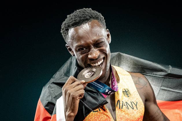 Owen Ansah (Hamburger SV, 100m Maenner), GBR, Leichtathletik, Athletics, European Athletics Championships 2026, Leichtathletik Europameisterschaft 2026, Birmingham 2026, 09.08.2026, GBR, Leichtathletik, Athletics, European Athletics Championships 2026, Leichtathletik Europameisterschaft 2026, Birmingham 2026, 09.08.2026 Birmingham Copyright: xStefanxMayerx EP_SMR