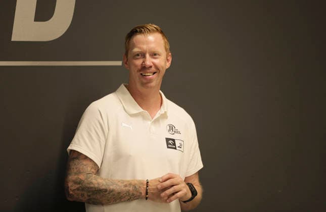 Foto : Trainer Boerge LUND (THW Kiel) Saisonauftakt Handball Bundesliga , Pressekonferenz der Nordvereine in Kiel am Di. 11.08.26