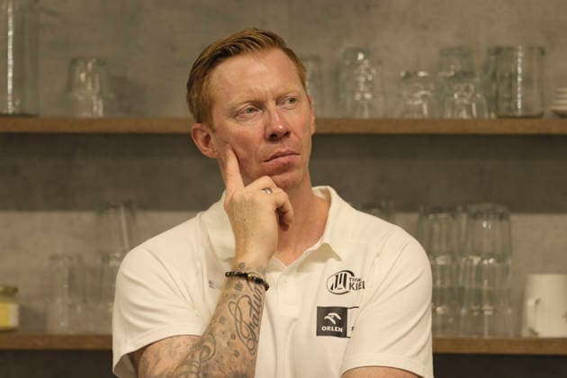 Foto : neuer Trainer beim THW Kiel ist Boerge LUND Saisonauftakt Handball Bundesliga , Pressekonferenz der Nordvereine in Kiel am Di. 11.08.26