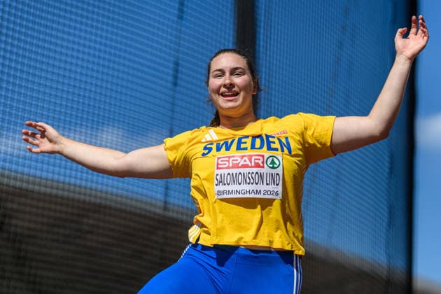 260812 Ebba Salomonsson Lind of Sweden competes in women™s discus throw during day 3 of the 2026 European Athletics Championships on August 12, 2026 in Birmingham. Photo: Mathias Bergeld BILDBYRAN kod MB MT1066 friidrott athletics friidrett friidrotts-em em friidretts-em 2026 european athletics championships 3 bbeng sweden sverige discus throw diskos diskus Copyright: MATHIASxBERGELD BB260812MB011