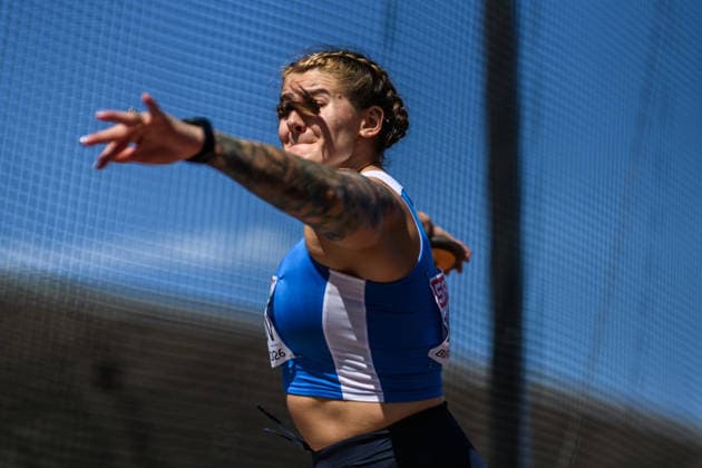 260812 Alexandra Emilianov of Moldova competes in women™s discus throw during day 3 of the 2026 European Athletics Championships on August 12, 2026 in Birmingham. Photo: Mathias Bergeld BILDBYRAN kod MB MT1066 friidrott athletics friidrett friidrotts-em em friidretts-em 2026 european athletics championships 3 bbeng discus throw diskos diskus Copyright: MATHIASxBERGELD BB260812MB021