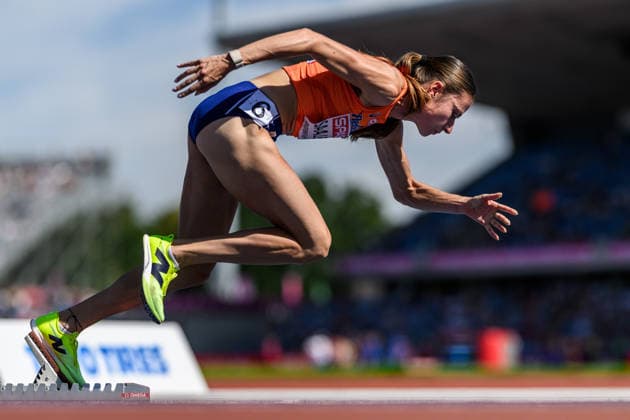 260812 Eveline Saalberg of Netherlands competes in women™s 400 meter qualification during day 3 of the 2026 European Athletics Championships on August 12, 2026 in Birmingham. Photo: Maxim Thore BILDBYRAN kod MT MT1066 friidrott athletics friidrett friidrotts-em em friidretts-em 2026 european athletics championships 3 bbeng dam damer women Copyright: MAXIMxTHORE BB260812MT012