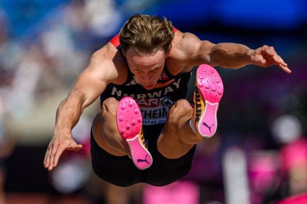 260812 Sander Aae Skotheim of Norway competes in men s decathlon long jump during day 3 of the 2026 European Athletics Championships on August 12, 2026 in Birmingham. Photo: Mathias Bergeld BILDBYRAN kod MB MT1066 friidrott athletics friidrett friidrotts-em em friidretts-em 2026 european athletics championships 3 bbeng decathon tikamp tiokamp norge norway Copyright: MATHIASxBERGELD BB260812MB030