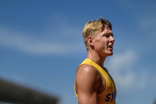 260812 Emil Uhlin of Sweden competes in men s decathlon long jump during day 3 of the 2026 European Athletics Championships on August 12, 2026 in Birmingham. Photo: Mathias Bergeld BILDBYRAN kod MB MT1066 friidrott athletics friidrett friidrotts-em em friidretts-em 2026 european athletics championships 3 bbeng decathon tikamp tiokamp sweden sverige Copyright: MATHIASxBERGELD BB260812MB032