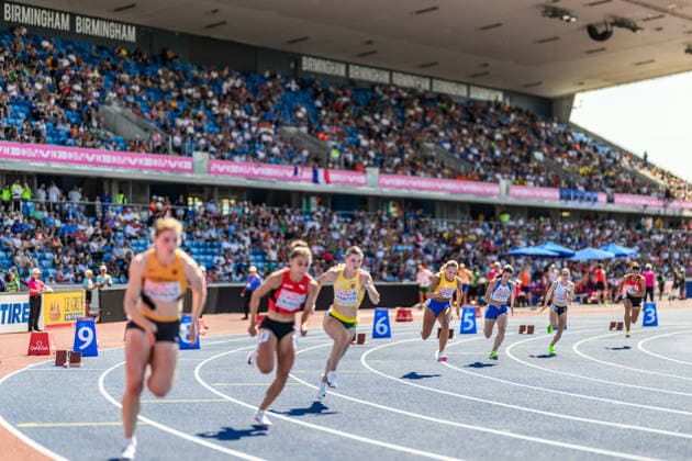 260812 Wilma Svenson of Sweden competes in women™s 200 meter qualification during day 3 of the 2026 European Athletics Championships on August 12, 2026 in Birmingham. Photo: Mathias Bergeld BILDBYRAN kod MB MT1066 friidrott athletics friidrett friidrotts-em em friidretts-em 2026 european athletics championships 3 bbeng sweden sverige dam damer women Copyright: MATHIASxBERGELD BB260812MB035