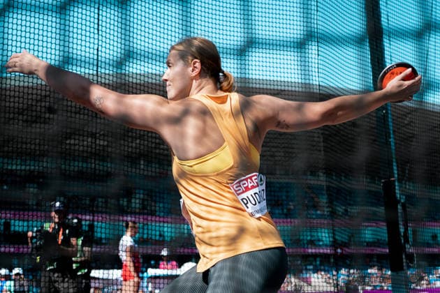 Kristin Pudenz (OSC Potsdam, Diskuswurf Frauen), GBR, Leichtathletik, Athletics, European Athletics Championships 2026, Leichtathletik Europameisterschaft 2026, Birmingham 2026, 09.08.2026, GBR, Leichtathletik, Athletics, European Athletics Championships 2026, Leichtathletik Europameisterschaft 2026, Birmingham 2026, 09.08.2026 Birmingham Copyright: xStefanxMayerx EP_SMR