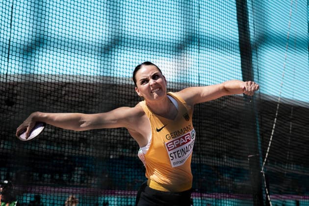 Marike Steinacker (TSV Bayer 04 Leverkusen, Diskuswurf Frauen), GBR, Leichtathletik, Athletics, European Athletics Championships 2026, Leichtathletik Europameisterschaft 2026, Birmingham 2026, 09.08.2026, GBR, Leichtathletik, Athletics, European Athletics Championships 2026, Leichtathletik Europameisterschaft 2026, Birmingham 2026, 09.08.2026 Birmingham Copyright: xStefanxMayerx EP_SMR