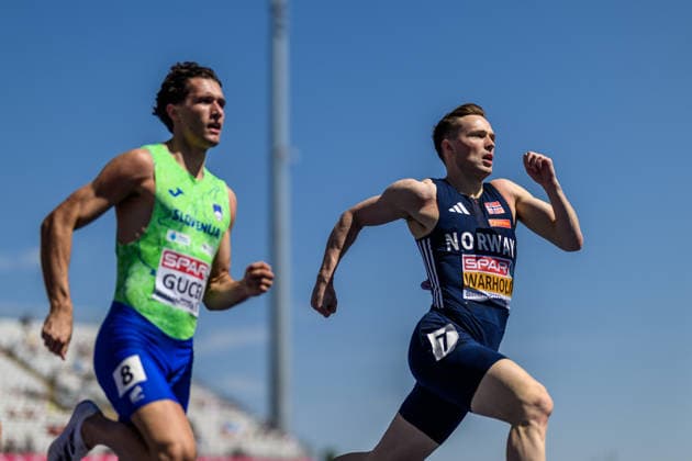 260812 Karsten Warholm of Norway competes in men s heptathlon 400 meter hurdles semi final during day 3 of the 2026 European Athletics Championships on August 12, 2026 in Birmingham. Photo: Mathias Bergeld BILDBYRAN kod MB MT1066 friidrott athletics friidrett friidrotts-em em friidretts-em 2026 european athletics championships 3 bbeng norge norway hurdles hekk häck Copyright: MATHIASxBERGELD BB260812MB075