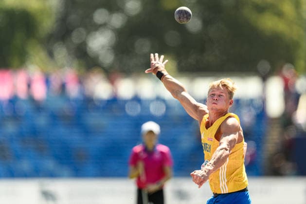260812 Emil Uhlin of Sweden competes in men s decathlon shot put during day 3 of the 2026 European Athletics Championships on August 12, 2026 in Birmingham. Photo: Mathias Bergeld BILDBYRAN kod MB MT1066 friidrott athletics friidrett friidrotts-em em friidretts-em 2026 european athletics championships 3 bbeng sweden sverige decathon tikamp tiokamp Copyright: MATHIASxBERGELD BB260812MB077