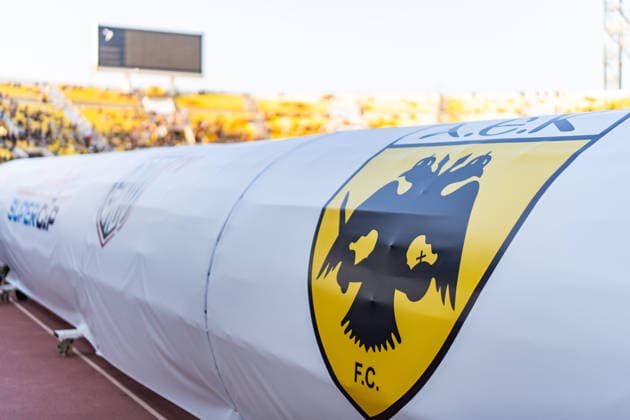 Superbet Supercup Greece, AEK Athen vs. OFI Kreta am 12.08.2026 im Pankritio Stadion in Heraklion Copyright: xBahhoxKarax