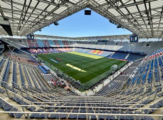 RECORD DATE NOT STATED 12.08.2026, Fussball UEFA-Supercup 2026: Finale in Salzburg (Österreich), Paris St. Germain - Aston Villa, in der Red Bull Arena (Wals bei Salzburg). Stadionübersicht
