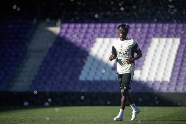 SOCCER - UEFA ECL, A.Wien vs Beita VIENNA,AUSTRIA,12.AUG.26 - SOCCER - UEFA Conference League, qualification, FK Austria Wien vs Beitar Jerusalem, preview, training Beitar. Image shows Nana Antwi (Beitar).  GEPAxpictures xArminxRauthner