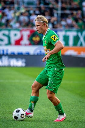 SOCCER - UEFA ECL, Rapid vs Paide VIENNA,AUSTRIA,12.AUG.26 - SOCCER - UEFA Conference League, qualification, SK Rapid Wien vs Paide Linnameeskond. Image shows Tobias Gulliksen (Rapid).  GEPAxpictures xKevinxHackner