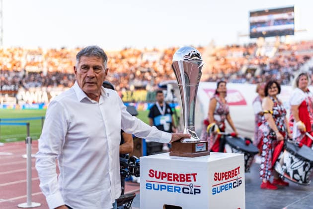 Superbet Supercup Greece, AEK Athen vs. OFI Kreta am 12.08.2026 im Pankritio Stadion in Heraklion Der griechische Supercup Pokal Copyright: xBahhoxKarax