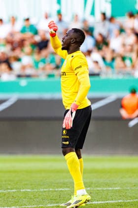 VIENNA, AUSTRIA - 12 AUGUST 2026: Image shows Jarju Ebrima (Paide, 99) during UEFA Conference League 2026 27 Third Qualifying Round, Second Leg: SK Rapid Wien vs Paide Linnameeskond at Weststadion on 12 08 2026 in Vienna, Austria. Austria Copyright: xFröhlichxPascalx