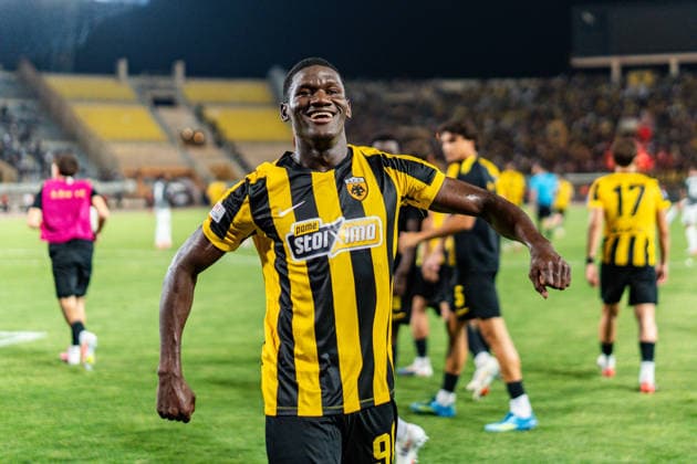 Superbet Supercup Greece, AEK Athen vs. OFI Kreta am 12.08.2026 im Pankritio Stadion in Heraklion Tor zum 2:2 durch Zine Copyright: xBahhoxKarax