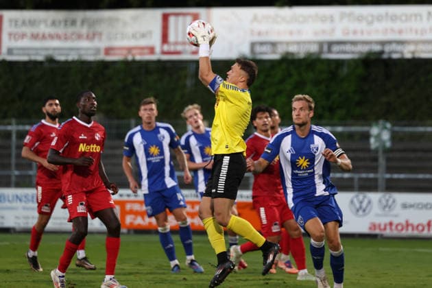 Fußball I Herren I Saison 2026 2027 I Regionalliga Nord I 3.Spieltag I Eintracht Norderstedt - BSV Kickers Emden I 12.08.2026 Lars Huxsohl (1, FC Eintracht Norderstedt) Norderstedt Edmund Plambeck Stadion Schleswig-Holstein Deutschland Copyright: xLobeca RalfxHomburgx