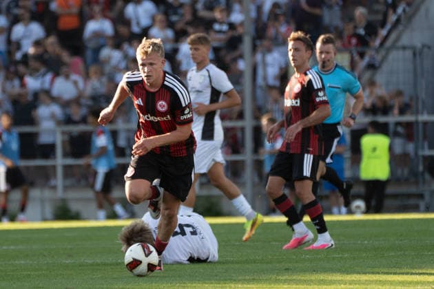 12.08.2026, xhfmx, Fussball Testspiel, FSV Frankfurt - Eintracht Frankfurt Jonathan Burkardt (Eintracht Frankfurt, 9) (DFL DFB REGULATIONS PROHIBIT ANY USE OF PHOTOGRAPHS as IMAGE SEQUENCES and or QUASI-VIDEO) Frankfurt am Main