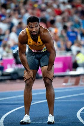 12.08.2026, GBR, Leichtathletik, Europameisterschaft 2026, Abendsession Tag 3, Birmingham Leo Neugebauer ( Deutschland ), Zehnkampf Herren, 400 Meter Lauf Birmingham Alexander Stadium England Großbritannien Copyright: xNordphoto Memmlerx