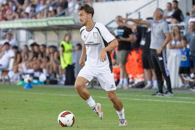Testspiel: FSV Frankfurt - Eintracht Frankfurt, 12.08.2026 Christoph Ehlich (FSV Frankfurt 3) am Ball, Freisteller, Portrait Porträt, FSV Frankfurt - Eintracht Frankfurt, Frankfurt, BBBank Arena, 12.8.2026 Copyright: xBEAUTIFULxSPORTS Gawlikx