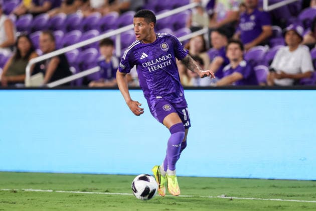 August 12, 2026, Orlando, Florida, USA: Orlando City SC midfielder TIAGO SOUZA (11) looks to pass during a match against Atlo tico San Luis. Orlando City SC hosted Athletico San Luis in a Leagues Cup match at Inter.Co Stadium in Orlando, FL. Orlando USA - ZUMAm299 20260812_znp_m299_009 Copyright: xTaylorxMcFeex