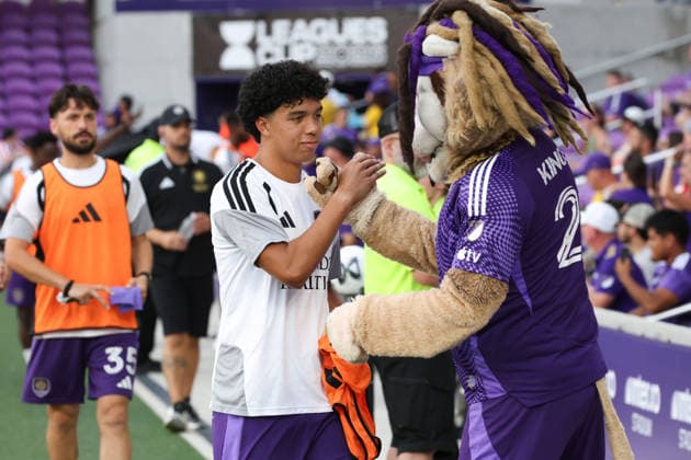August 12, 2026, Orlando, Florida, USA: Orlando City SC midfielder GUSTAVO CARABALLO (65) before a match against Atlo tico San Luis. Orlando City SC hosted Athletico San Luis in a Leagues Cup match at Inter.Co Stadium in Orlando, FL. Orlando USA - ZUMAm299 20260812_znp_m299_037 Copyright: xTaylorxMcFeex