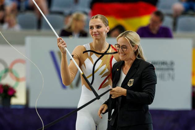 AACHEN - FEI World Championships 2026, AACHEN - FEI World Championships 2026 MEYER Kathrin (GER), Captain Claus OLD, BUEHRING Lisa (GER Longe) FEI Vaulting World Championship, WM, Weltmeisterschaft Individual Female Aachen, Reitstadion Soers 13. August 2026 -