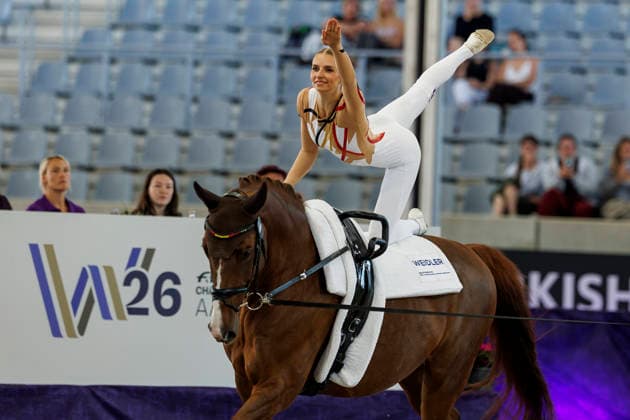 AACHEN - FEI World Championships 2026, AACHEN - FEI World Championships 2026 MEYER Kathrin (GER), Captain Claus OLD FEI Vaulting World Championship, WM, Weltmeisterschaft Individual Female Aachen, Reitstadion Soers 13. August 2026 -