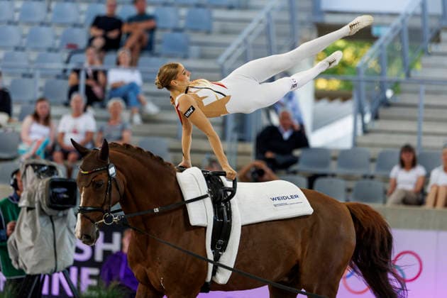 AACHEN - FEI World Championships 2026, AACHEN - FEI World Championships 2026 MEYER Kathrin (GER), Captain Claus OLD FEI Vaulting World Championship, WM, Weltmeisterschaft Individual Female Aachen, Reitstadion Soers 13. August 2026 -