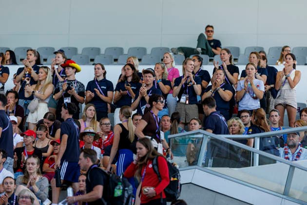 AACHEN - FEI World Championships 2026, AACHEN - FEI World Championships 2026 Team Germany, Fans, Jubel FEI Vaulting World Championship, WM, Weltmeisterschaft Individual Female Aachen, Reitstadion Soers 13. August 2026 -