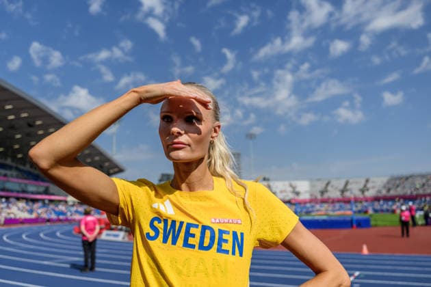 260813 Louise Ekman of Sweden competes in women™s high jump qualification during day 4 of the 2026 European Athletics Championships on August 13, 2026 in Birmingham. Photo: Mathias Bergeld BILDBYRAN kod MB MT1068 friidrott athletics friidrett friidrotts-em em friidretts-em 2026 european athletics championships 4 bbeng hoydehopp high jump hoyde höjdhopp dam damer women sweden sverige Copyright: MATHIASxBERGELD BB260813MB005