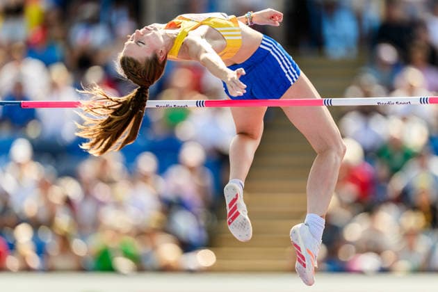 260813 Ellen Ekholm of Sweden competes in women™s high jump qualification during day 4 of the 2026 European Athletics Championships on August 13, 2026 in Birmingham. Photo: Mathias Bergeld BILDBYRAN kod MB MT1068 friidrott athletics friidrett friidrotts-em em friidretts-em 2026 european athletics championships 4 bbeng sweden sverige dam damer women hoydehopp high jump hoyde höjdhopp Copyright: MATHIASxBERGELD BB260813MB006
