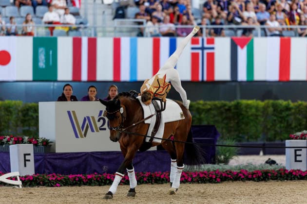 AACHEN - FEI World Championships 2026, AACHEN - FEI World Championships 2026 LAYHER Alica (GER), FBW Candy FEI Vaulting World Championship, WM, Weltmeisterschaft Individual Female Aachen, Reitstadion Soers 13. August 2026 -
