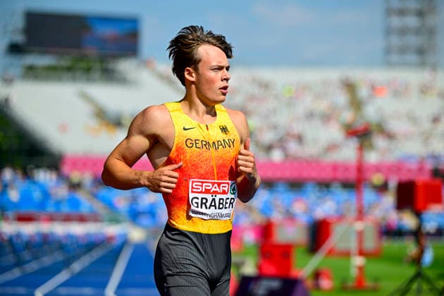Amadeus GRAEBER (Germany, Eintracht Frankfurt, 100m DECATHLON Men) GBR, European Athletics Championships, Athletics, 13.08.2026, GBR, European Athletics Championships, Athletics, 13.08.2026, Birmingham Copyright: xEibnerxPressefoto JanxPapenfussx EP_JPS