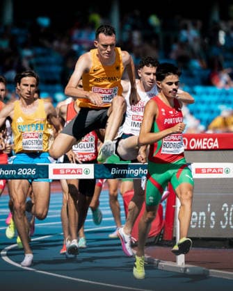 Niklas Buchholz (Franconia Athletics, 3000m Hindernis Maenner), GBR, Leichtathletik, Athletics, European Athletics Championships 2026, Leichtathletik Europameisterschaft 2026, Birmingham 2026, 09.08.2026, GBR, Leichtathletik, Athletics, European Athletics Championships 2026, Leichtathletik Europameisterschaft 2026, Birmingham 2026, 09.08.2026 Birmingham Copyright: xStefanxMayerx EP_SMR