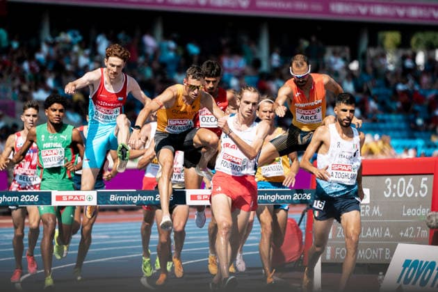 Karl Bebendorf (Dresdener SC, 3000m Hindernis Maenner), GBR, Leichtathletik, Athletics, European Athletics Championships 2026, Leichtathletik Europameisterschaft 2026, Birmingham 2026, 09.08.2026, GBR, Leichtathletik, Athletics, European Athletics Championships 2026, Leichtathletik Europameisterschaft 2026, Birmingham 2026, 09.08.2026 Birmingham Copyright: xStefanxMayerx EP_SMR