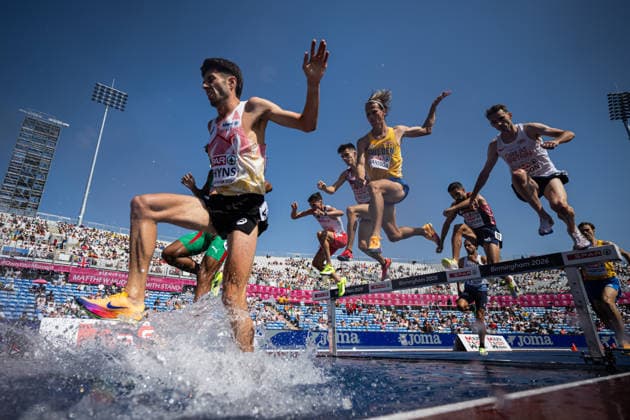 260813 Vidar Johansson of Sweden competes in men s 3000 meter steeplechase qualification during day 4 of the 2026 European Athletics Championships on August 13, 2026 in Birmingham. Photo: Maxim ThorÃ BILDBYRAN kod MT MT1068 friidrott athletics friidrett friidrotts-em em friidretts-em 2026 european athletics championships 4 bbeng sverige norge Copyright: MAXIMxTHORE BB260813MT014