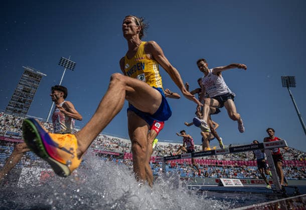 260813 Vidar Johansson of Sweden competes in men s 3000 meter steeplechase qualification during day 4 of the 2026 European Athletics Championships on August 13, 2026 in Birmingham. Photo: Maxim ThorÃ BILDBYRAN kod MT MT1068 friidrott athletics friidrett friidrotts-em em friidretts-em 2026 european athletics championships 4 bbeng sverige norge Copyright: MAXIMxTHORE BB260813MT018