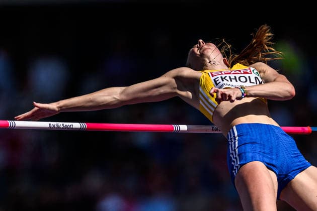 260813 Ellen Ekholm of Sweden competes in women™s high jump qualification during day 4 of the 2026 European Athletics Championships on August 13, 2026 in Birmingham. Photo: Mathias Bergeld BILDBYRAN kod MB MT1068 friidrott athletics friidrett friidrotts-em em friidretts-em 2026 european athletics championships 4 bbeng sweden sverige hoydehopp high jump hoyde höjdhopp dam damer women Copyright: MATHIASxBERGELD BB260813MB048