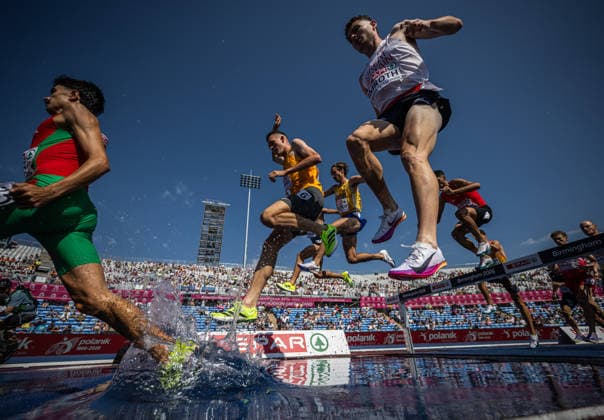 260813 Simon Sundström of Sweden competes in men s 3000 meter steeplechase qualification during day 4 of the 2026 European Athletics Championships on August 13, 2026 in Birmingham. Photo: Maxim ThorÃ BILDBYRAN kod MT MT1068 friidrott athletics friidrett friidrotts-em em friidretts-em 2026 european athletics championships 4 bbeng sverige norge Copyright: MAXIMxTHORE BB260813MT019