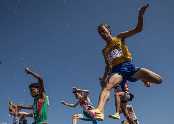 260813 Vidar Johansson of Sweden competes in men s 3000 meter steeplechase qualification during day 4 of the 2026 European Athletics Championships on August 13, 2026 in Birmingham. Photo: Maxim ThorÃ BILDBYRAN kod MT MT1068 friidrott athletics friidrett friidrotts-em em friidretts-em 2026 european athletics championships 4 bbeng sverige norge Copyright: MAXIMxTHORE BB260813MT020